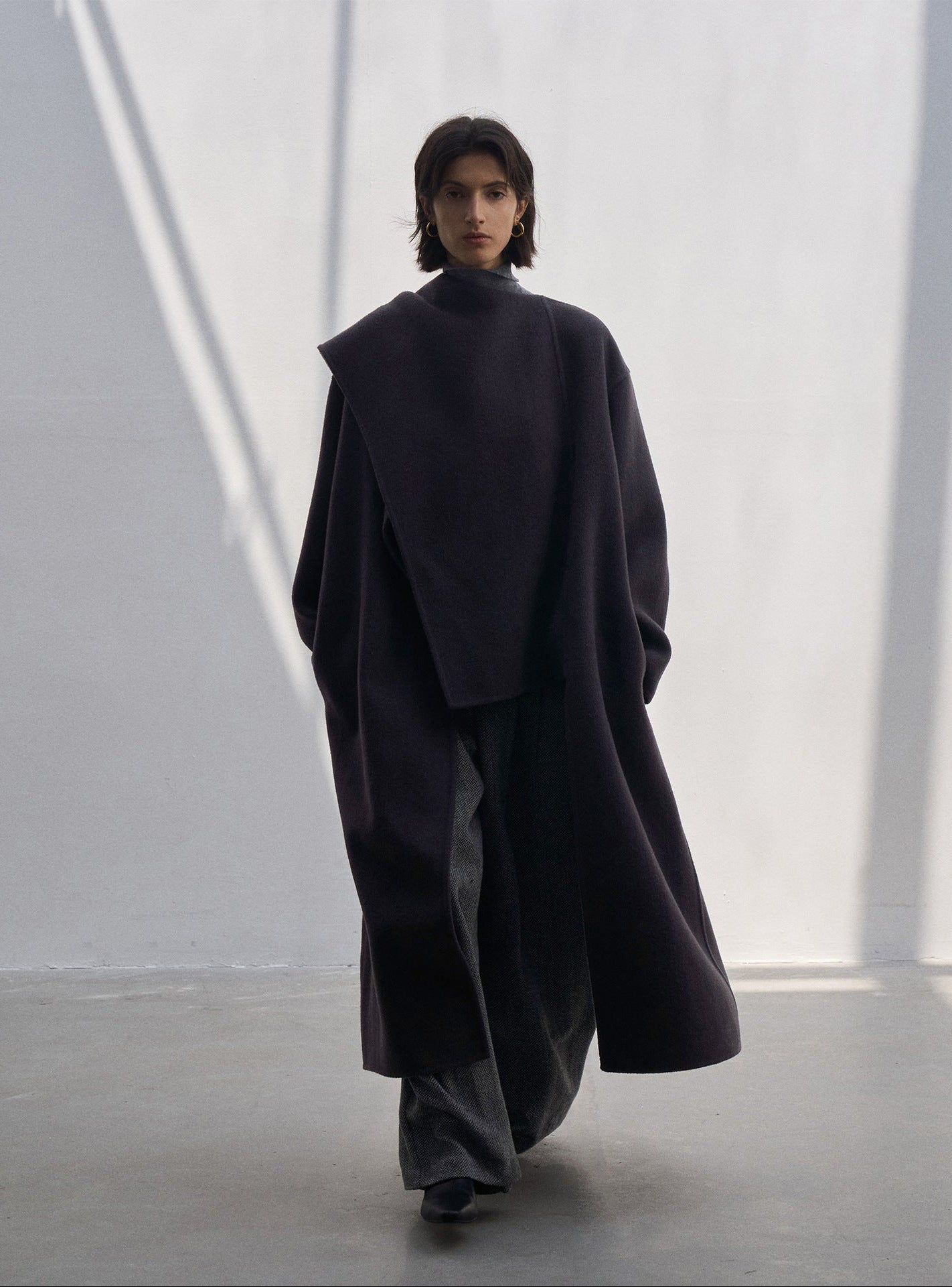 Double-sided woolen coat