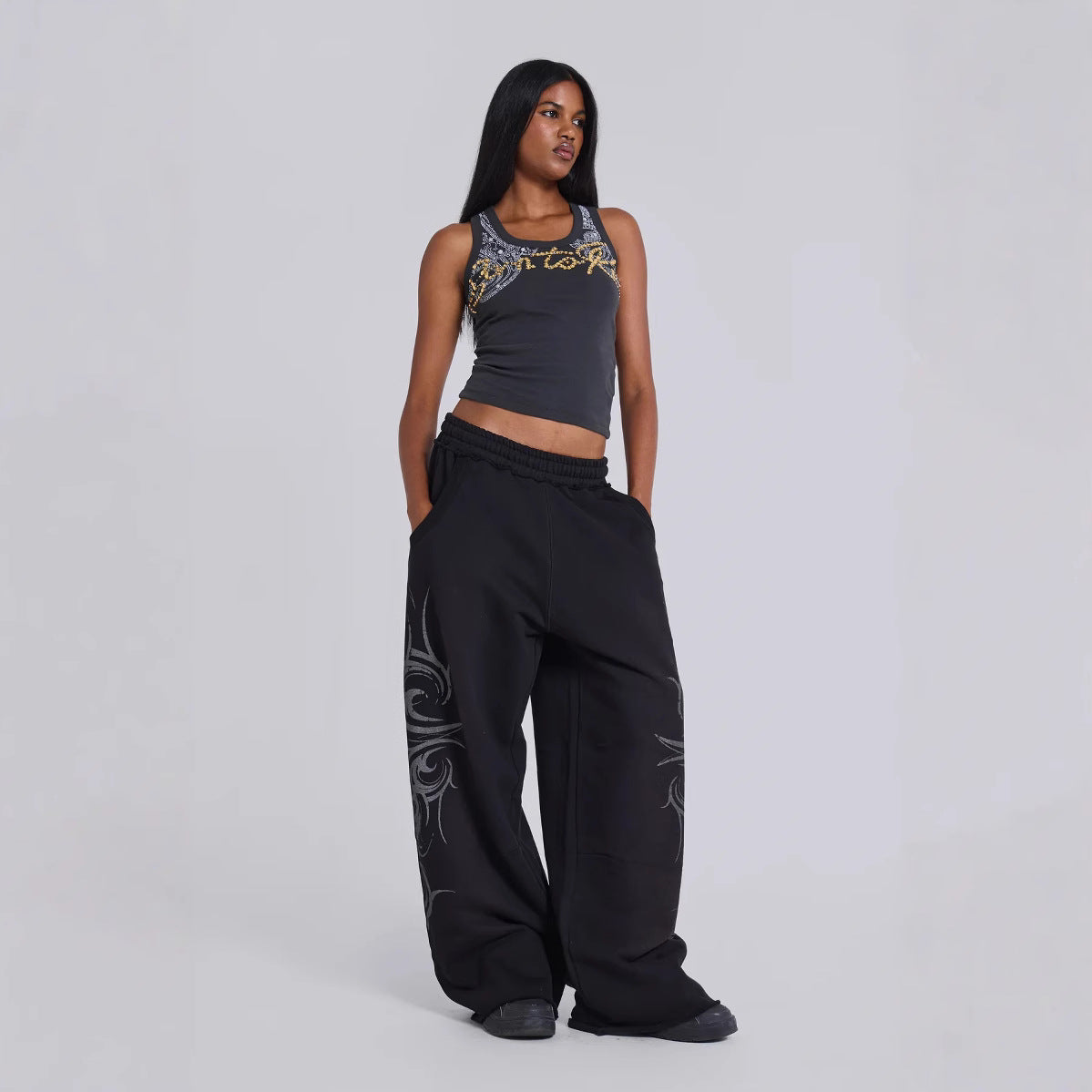 Loose printed pant