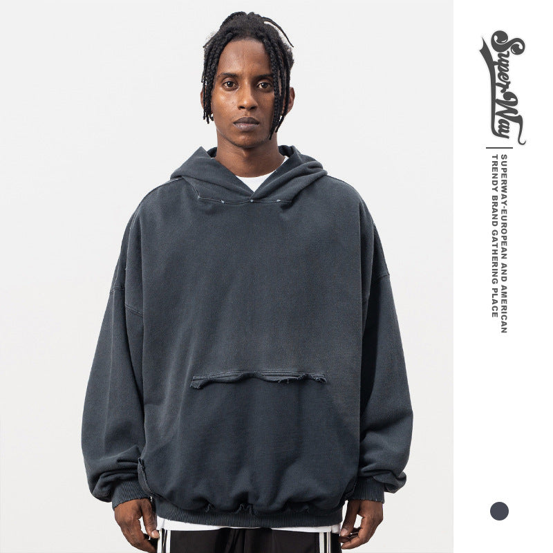 Paris Plain Hoodie Vintage Sweatshirt