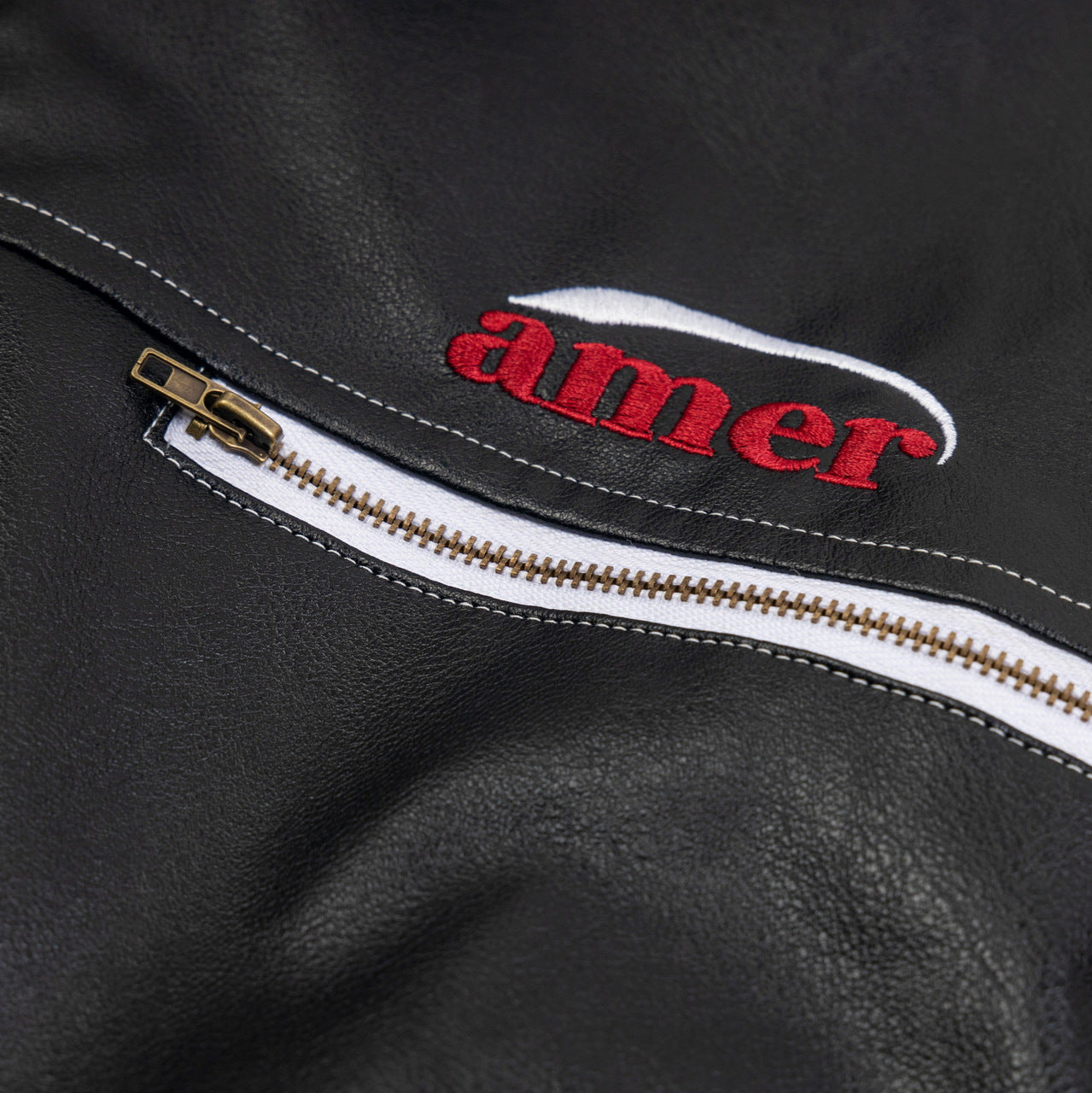 PU leather jacket motorcycle suit