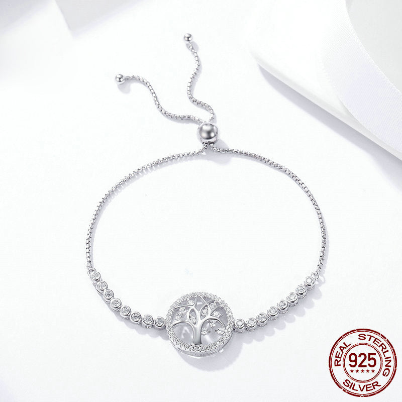 Leunsa Silver Bracelet Shining Tree of Life
