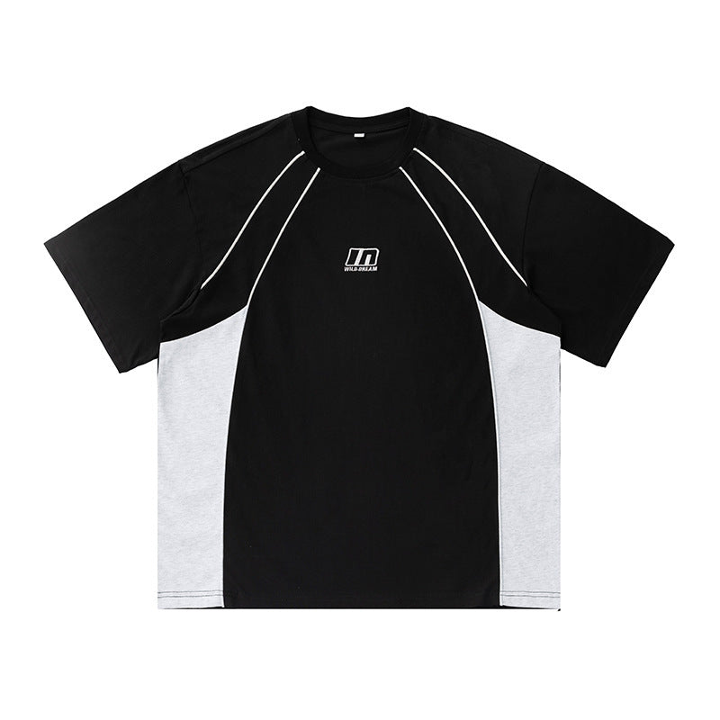 Embroidered short sleeved T-shirt