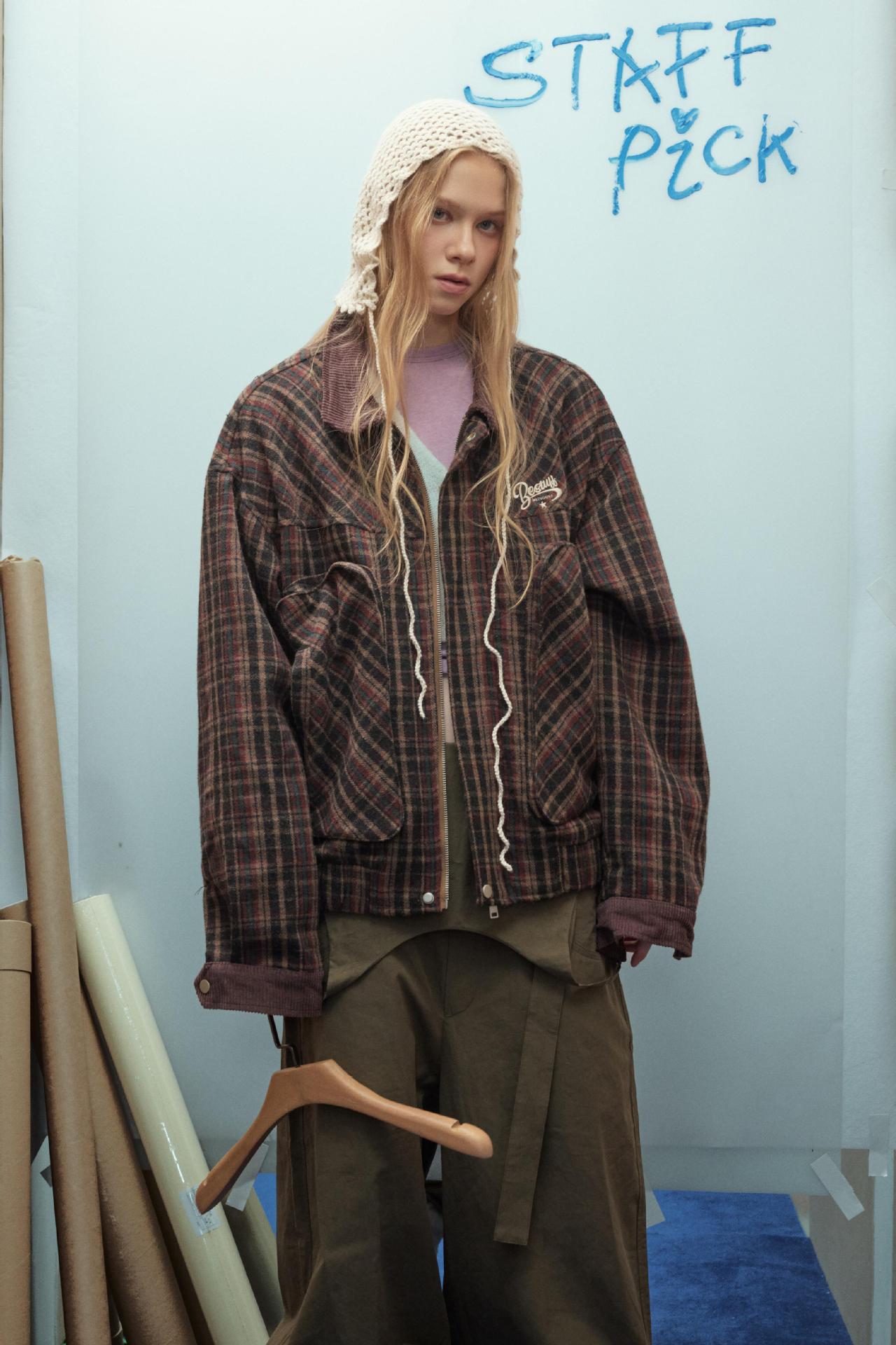Vintage high street vintage plaid jacket