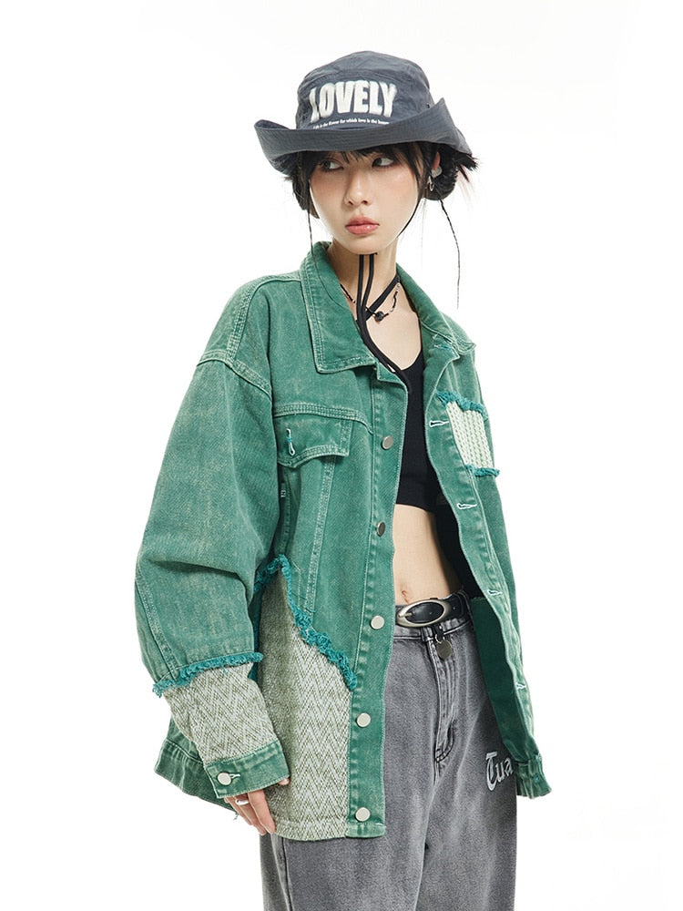 Japanese retro stitched Jacket