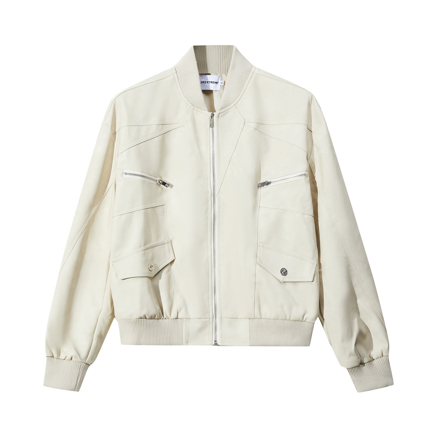 Deconstructed Fashion Leather Jacket
