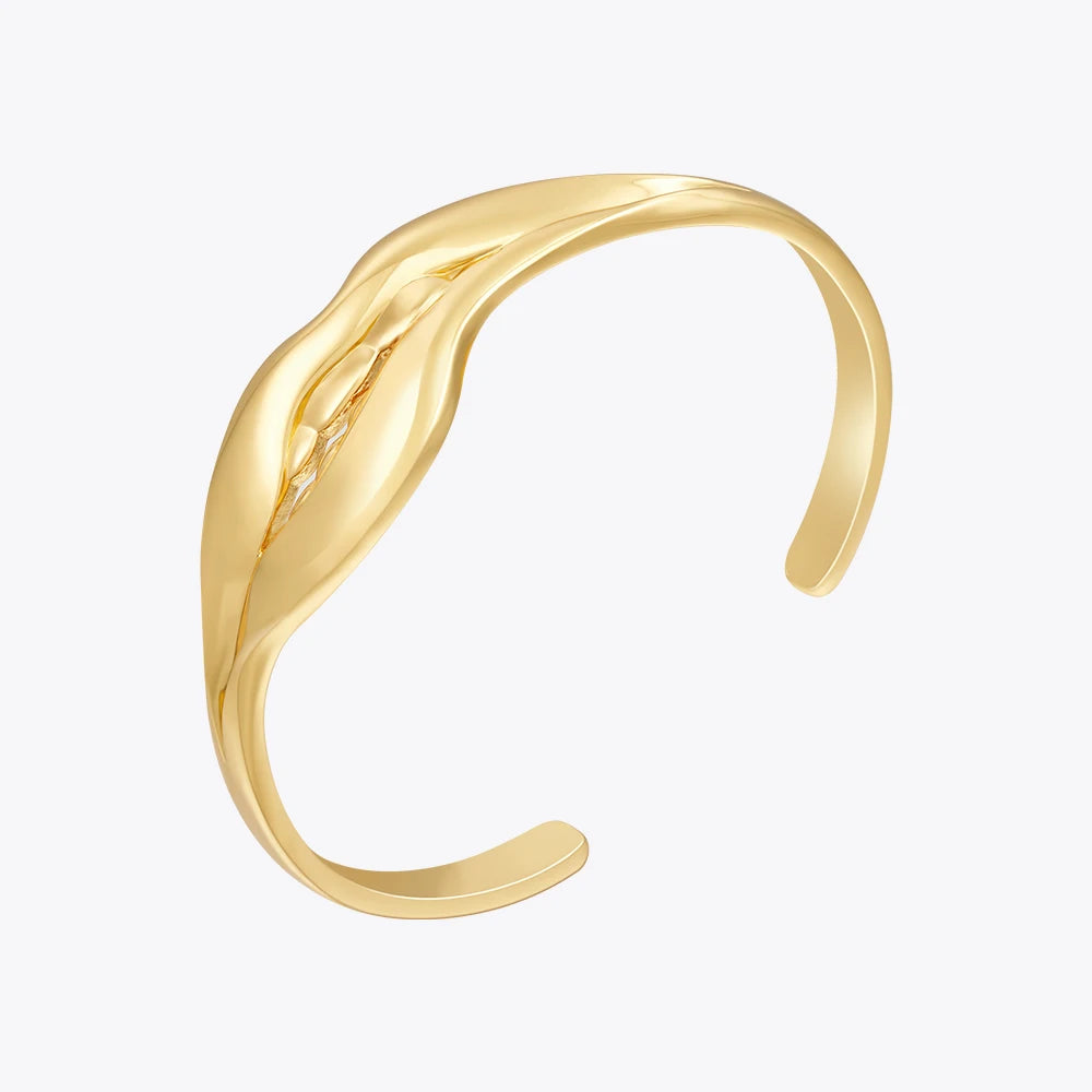 Leunsa Gold-plated leaf patterned bracelet