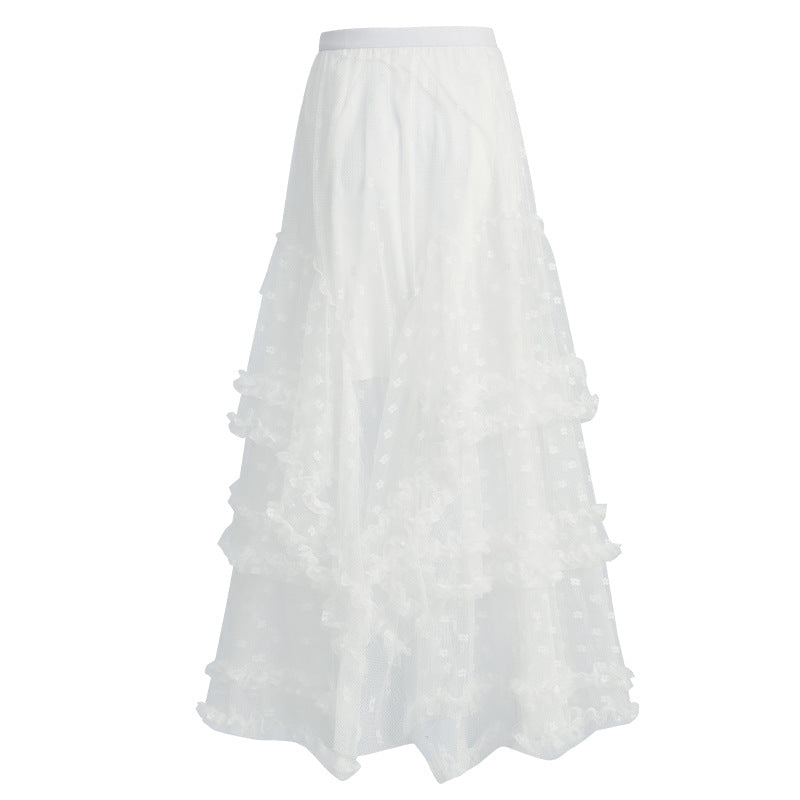 A-Line Design Long Skirt