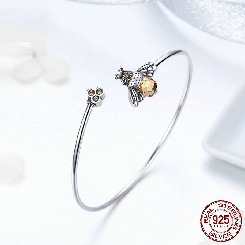 Leunsa silver bracelet with bee