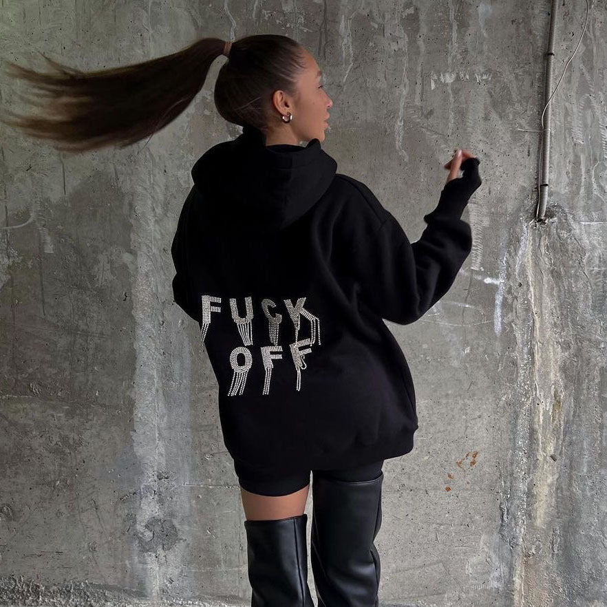 Sweatshirt with back pattern