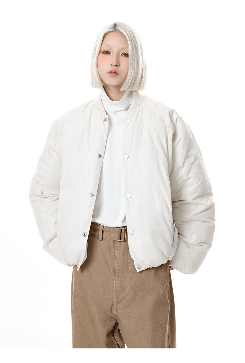 Minimalist Solid Color Cotton Coat