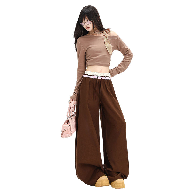 Double waistband design pants