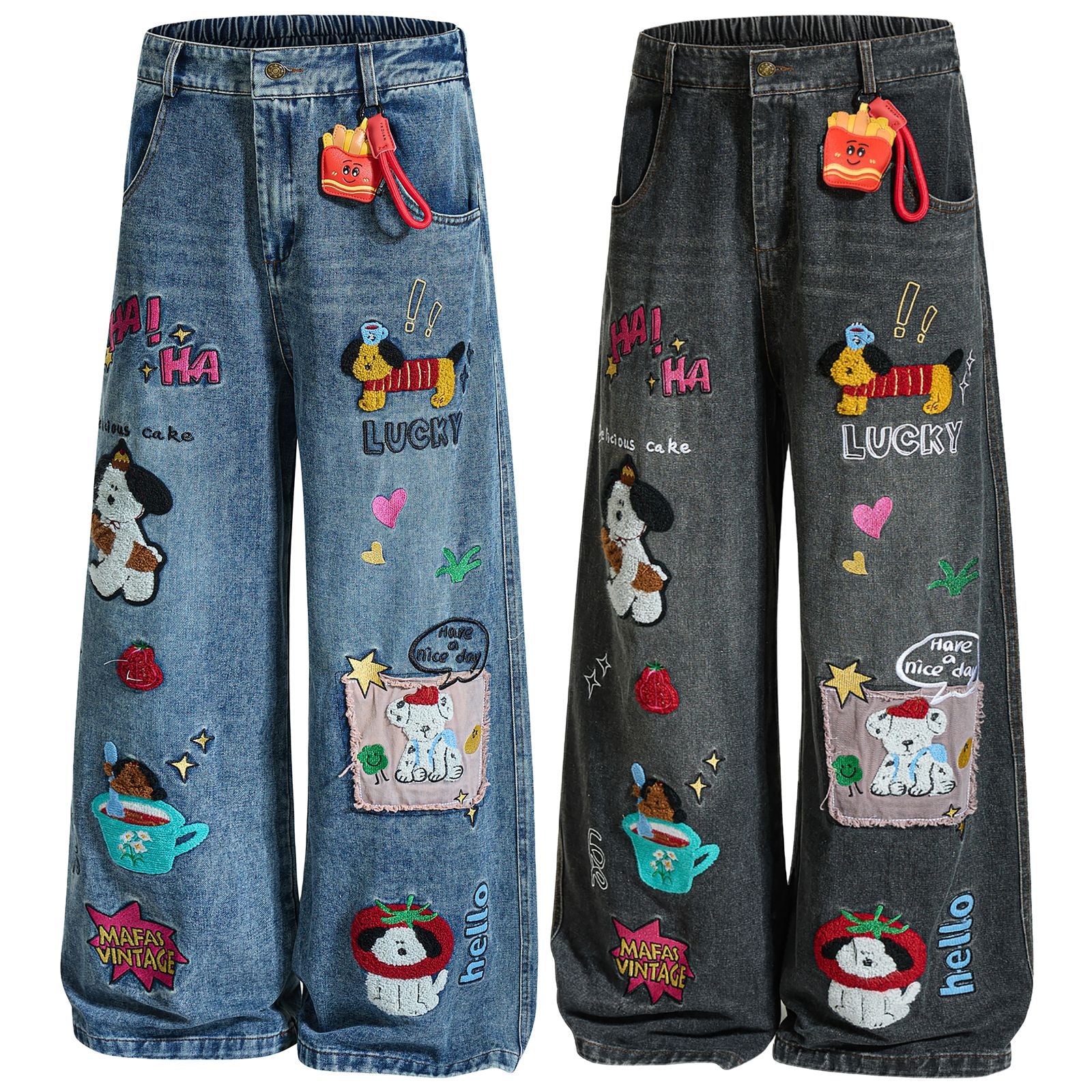 Street style floor-length pants