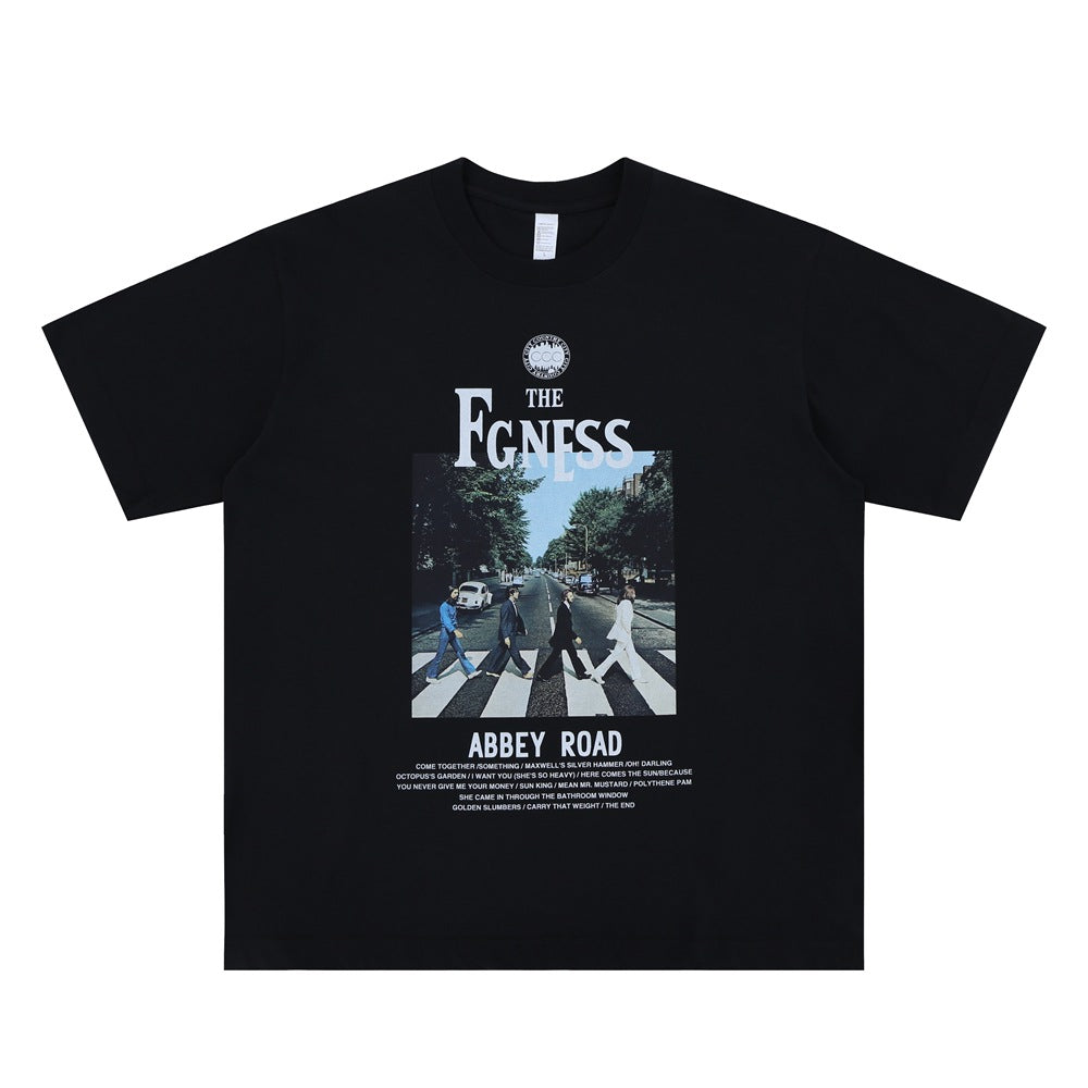 Men's Short Sleeve Rock Print T-Shirt
