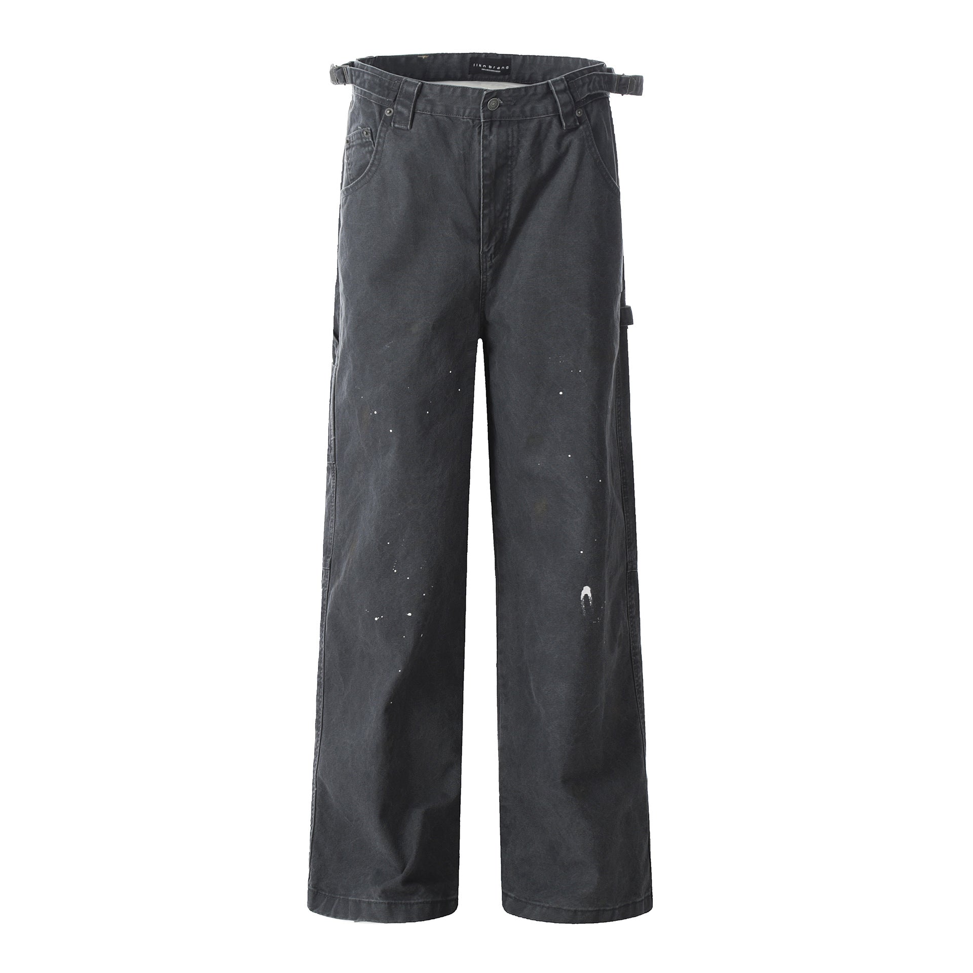 Paint Vintage Work Casual Wide Leg Trousers