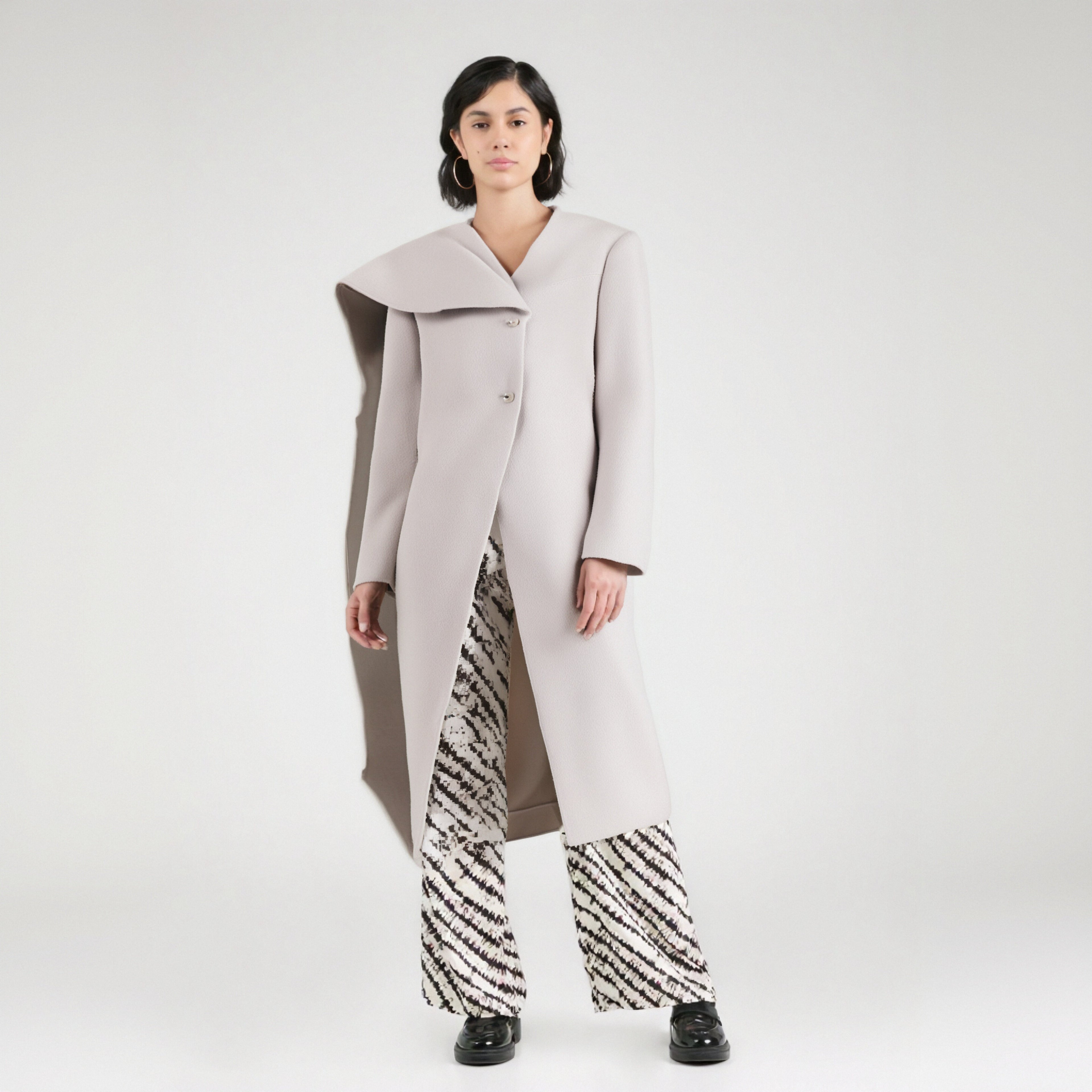 Shawl Design Long Coat