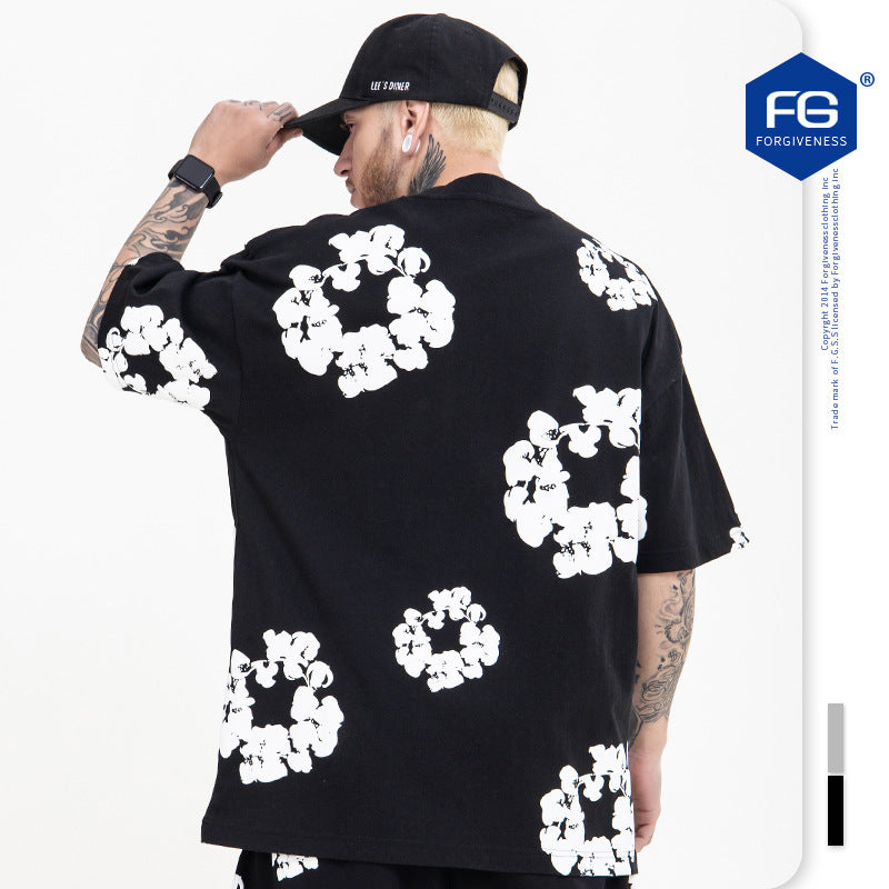 Foaming Print T-Shirt