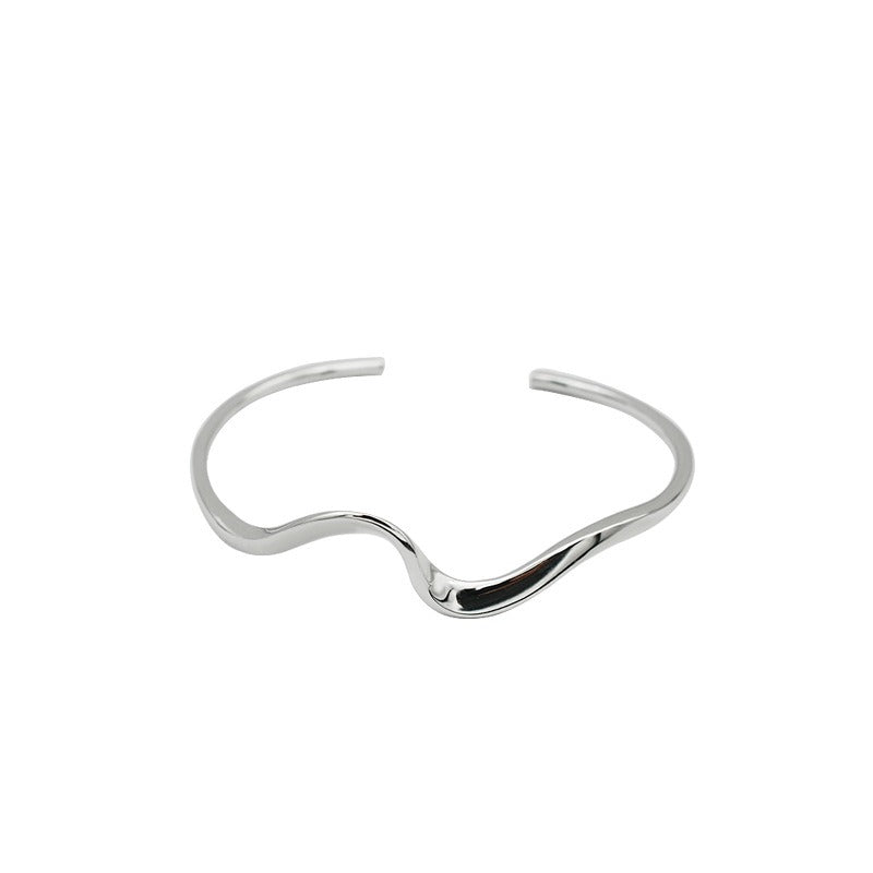 Leunsa minimalist wave sterling bracelet
