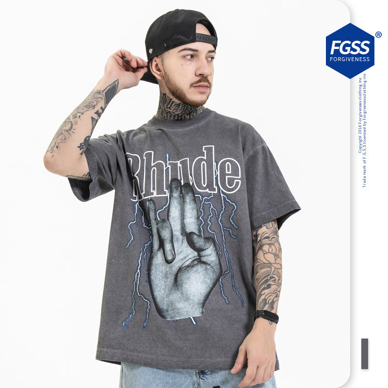 Loose personality rock t-shirt