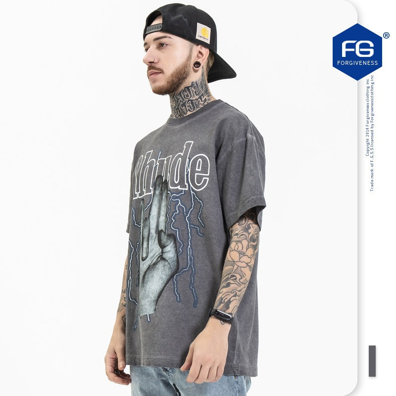 Loose personality rock t-shirt