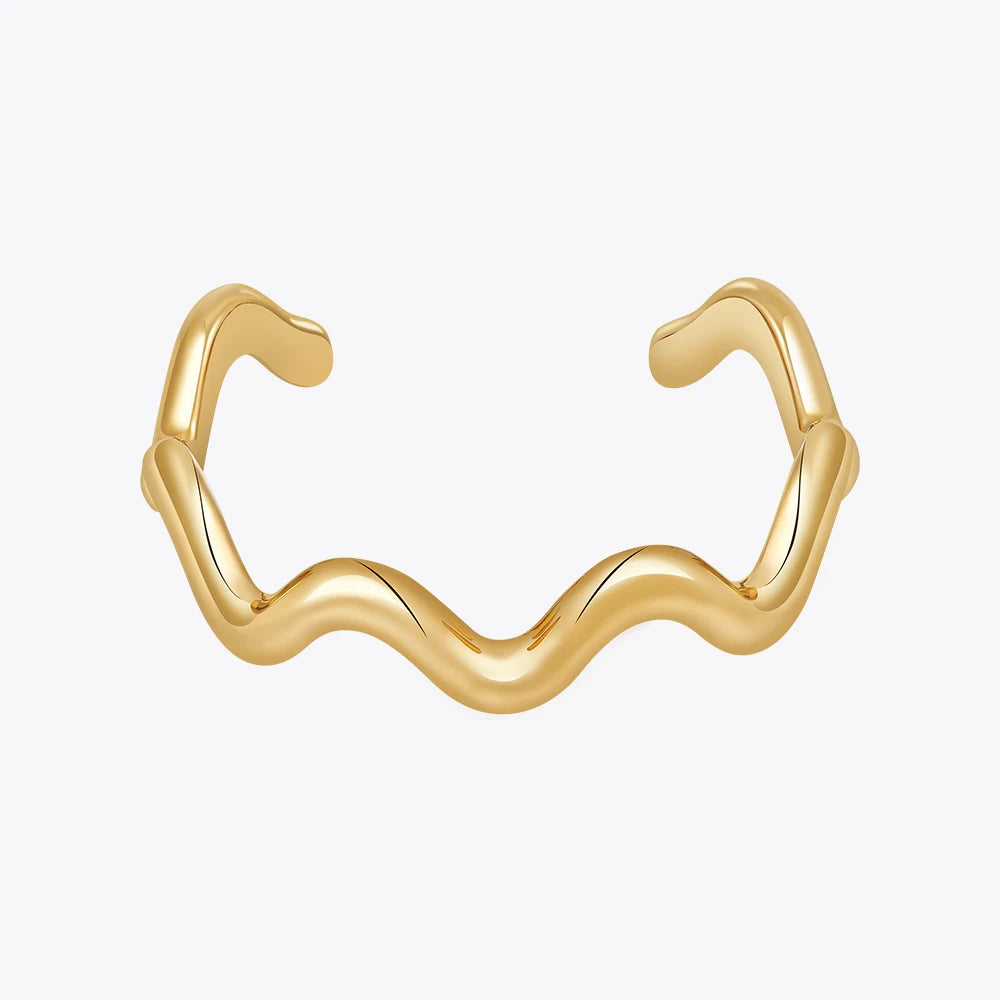Leunsa geometric wave bracelet