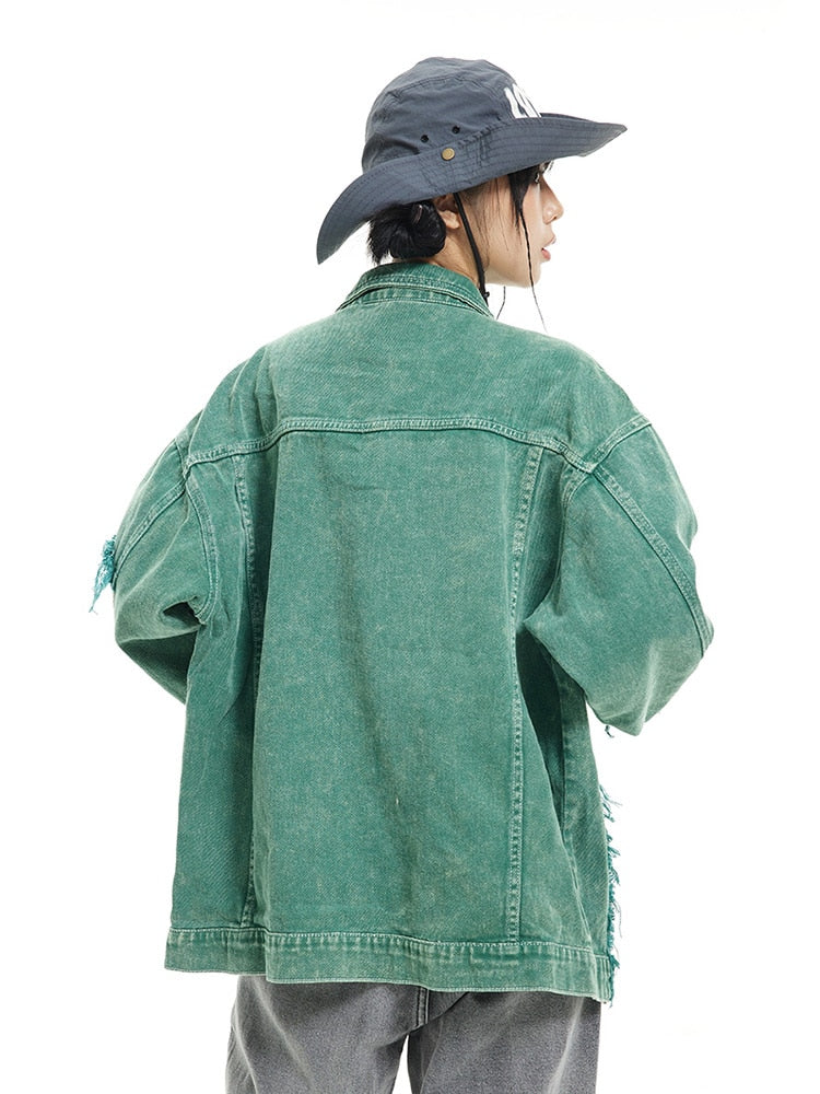 Japanese retro stitched Jacket