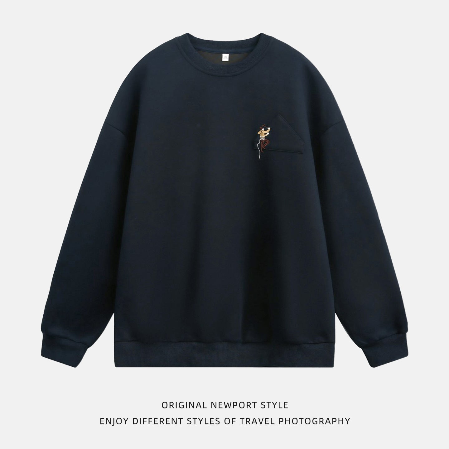 Round neck sweatshirt