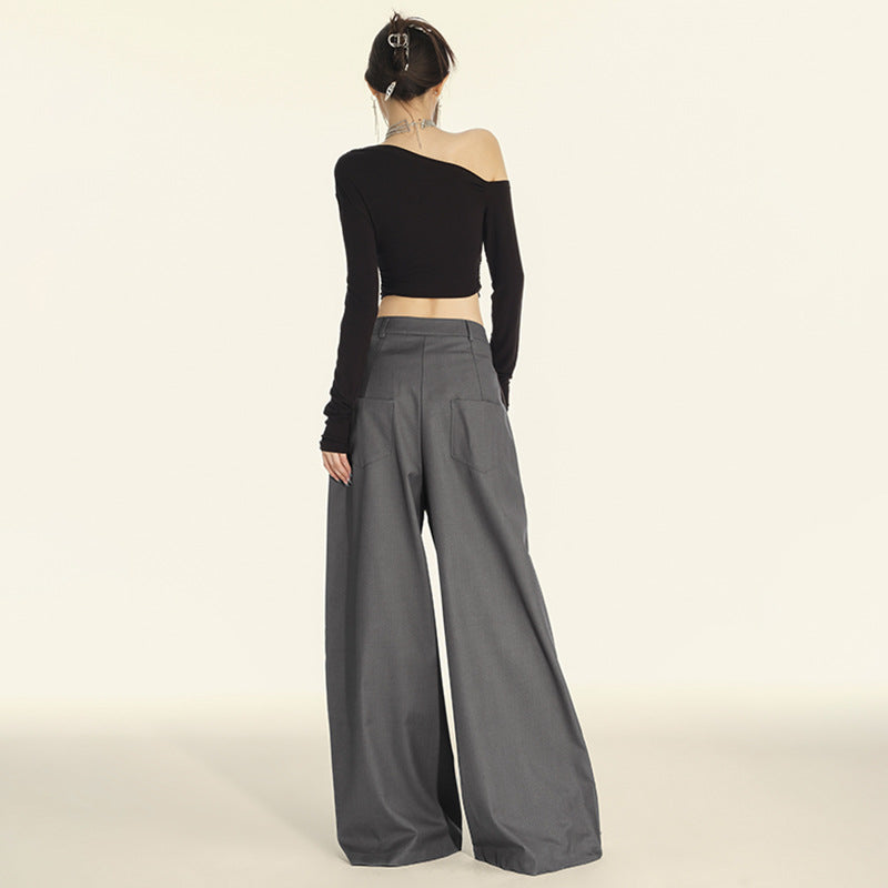 Floor-length straight pants