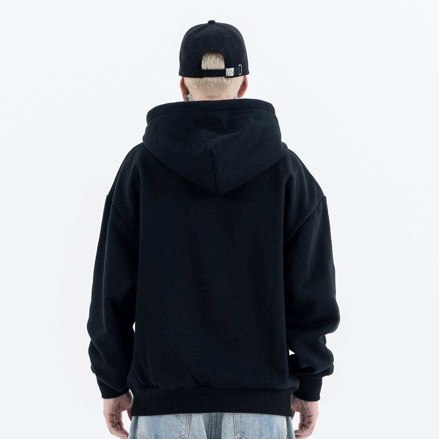 Casual Loose Fleece Hooded Sweatshirt