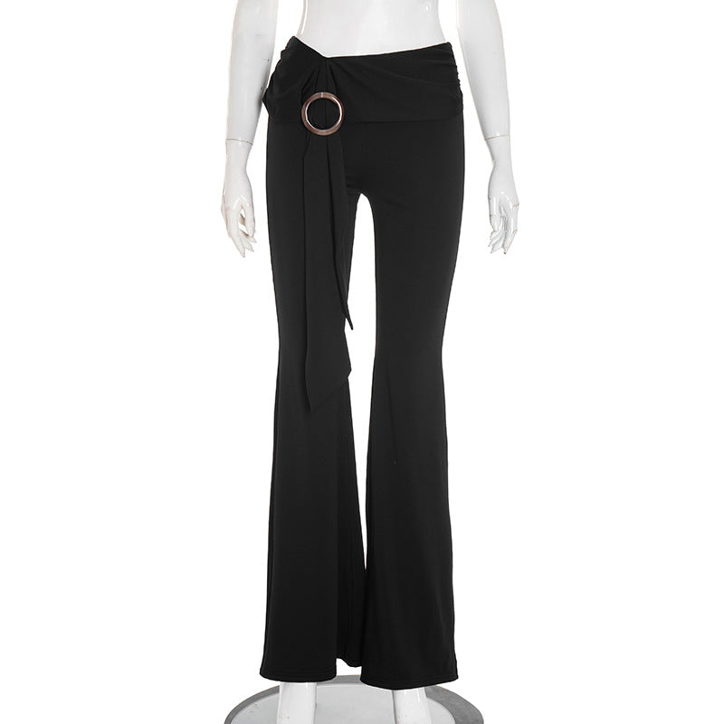 Waisted slim fit slightly pants