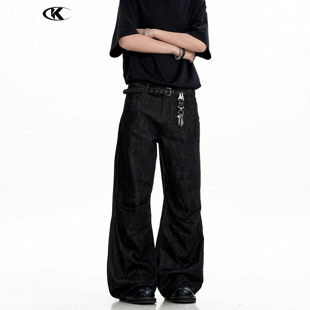 Faded Straight Clean Trousers