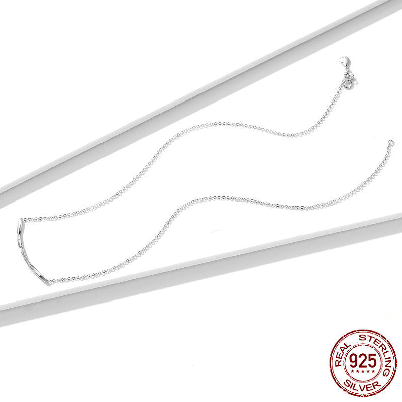 Leunsa smiling geometric necklace