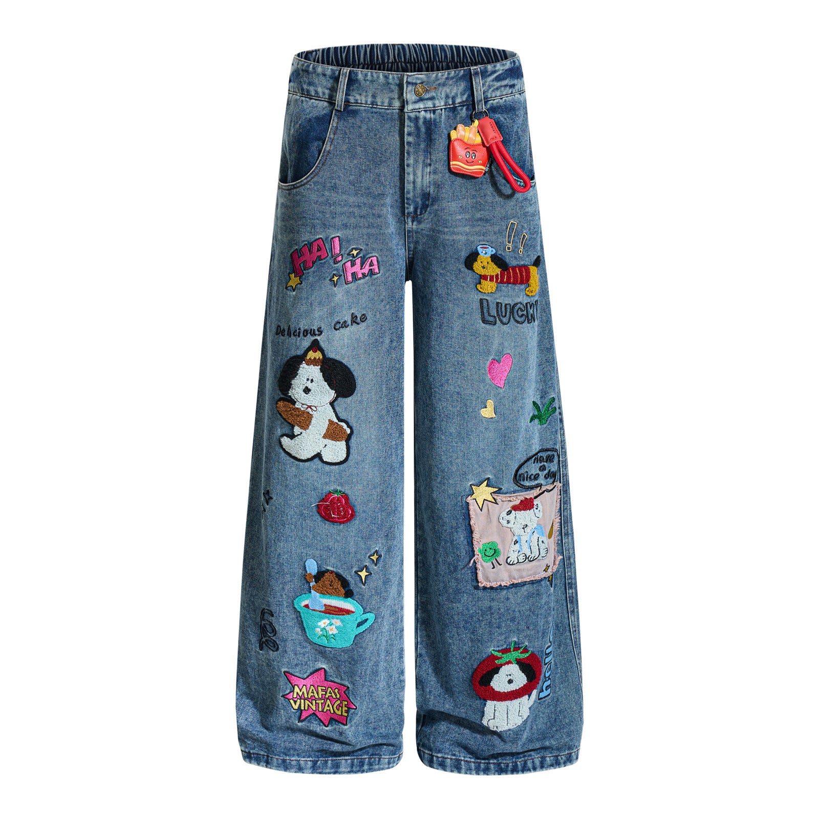 Street style floor-length pants