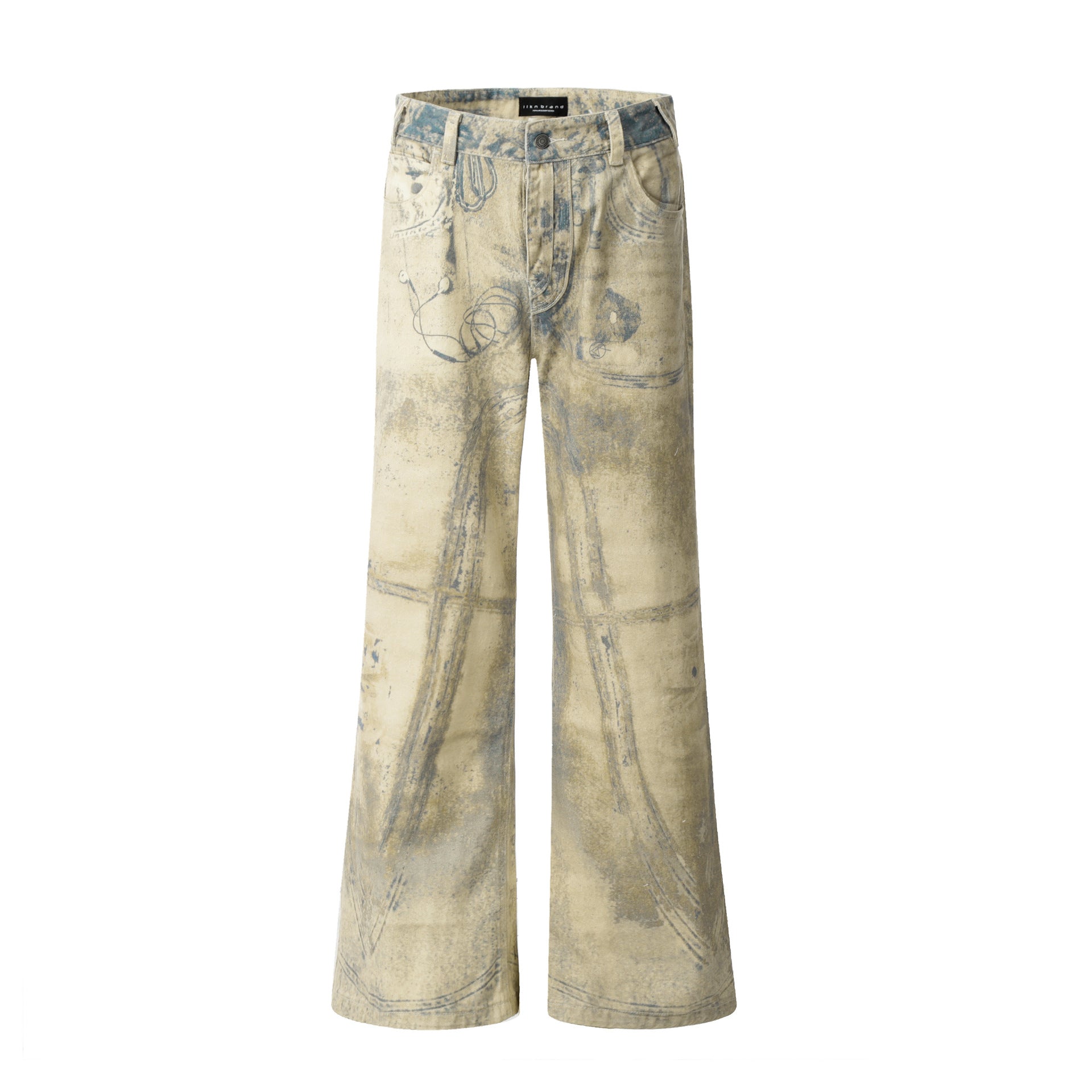 Printed Shell Pattern Denim