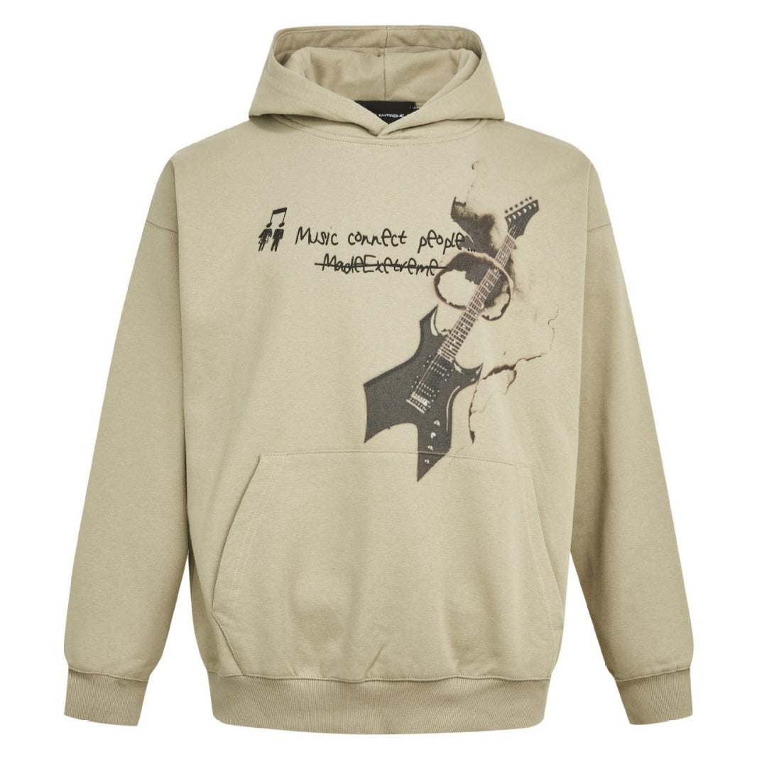 Rock Guitar Print sweatshirt