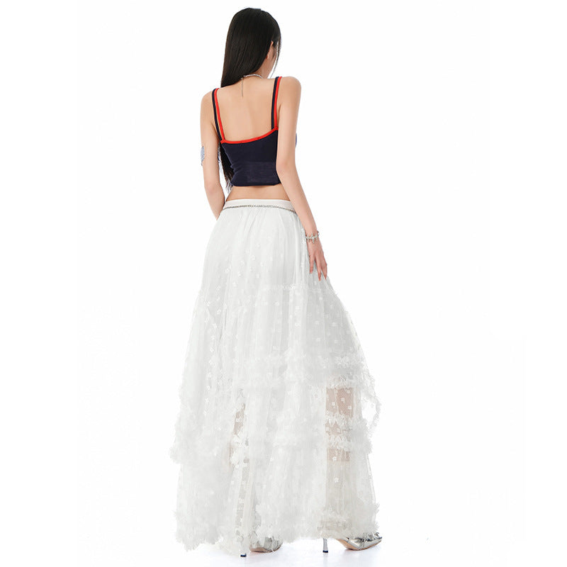 A-Line Design Long Skirt