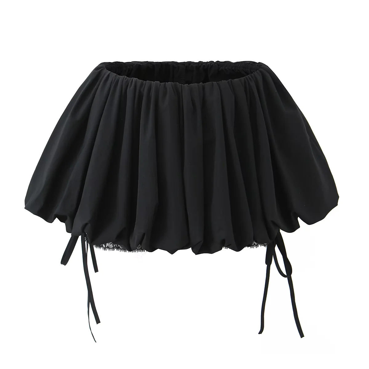 Lace fluffy skirt