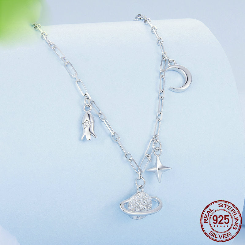 Leusna starry sky necklace