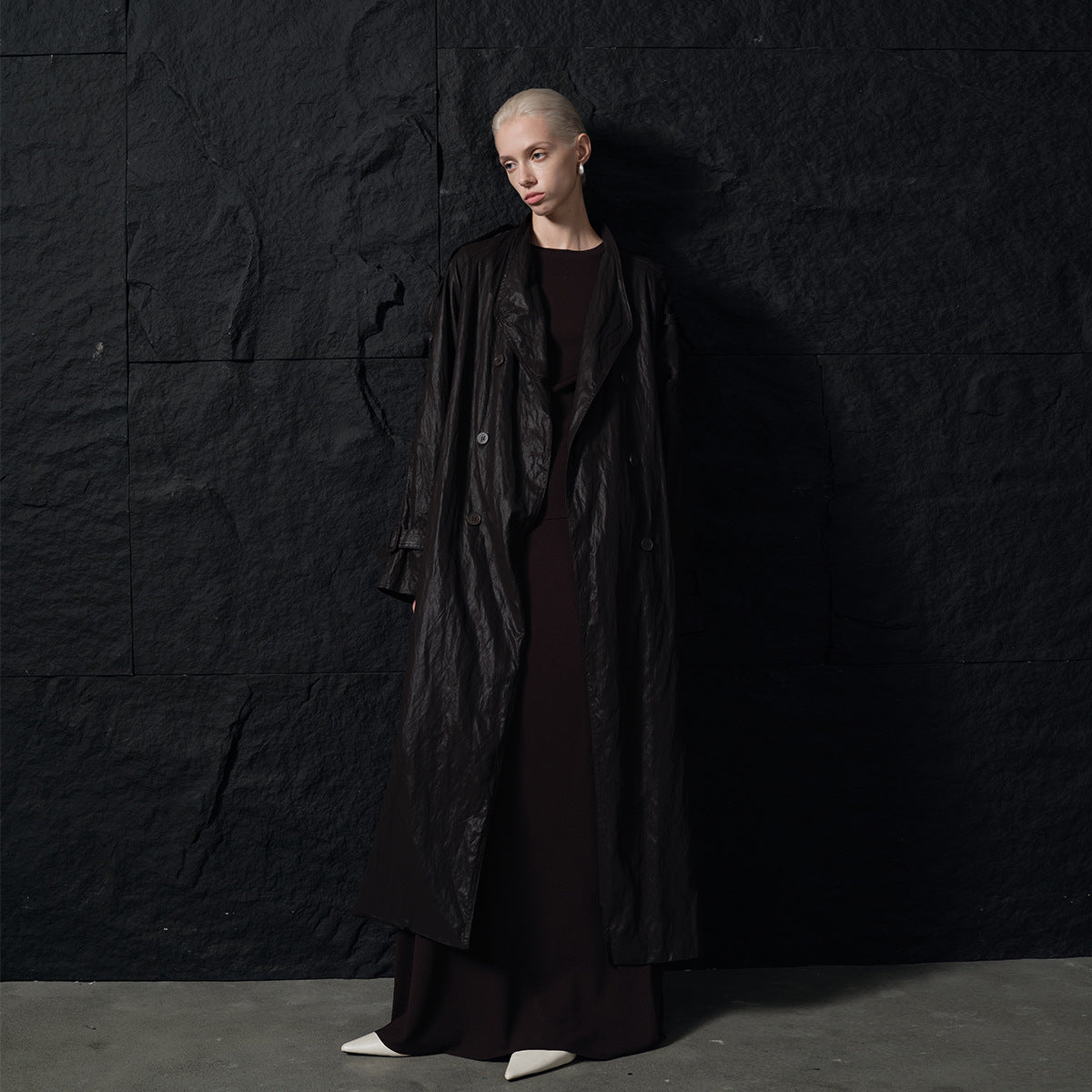 Leather Trench Coat
