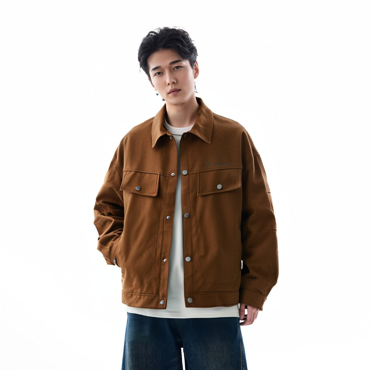 Printed Leather Jacket