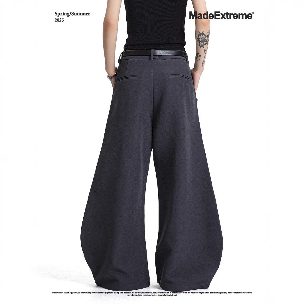 Fabric wide-leg trousers