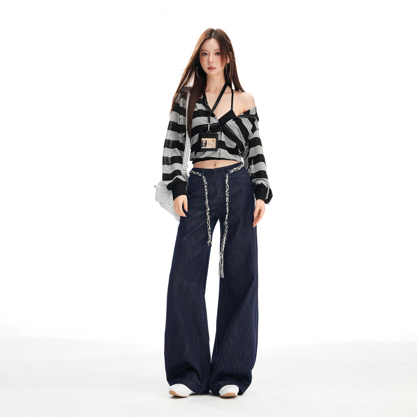 Denim loose pant