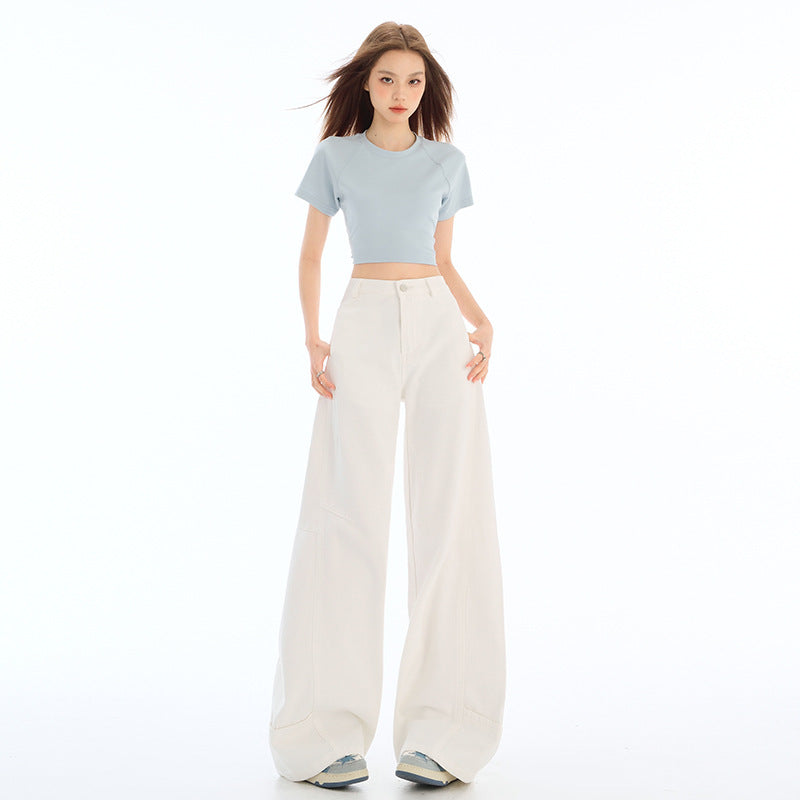 Knife-leg denim pant