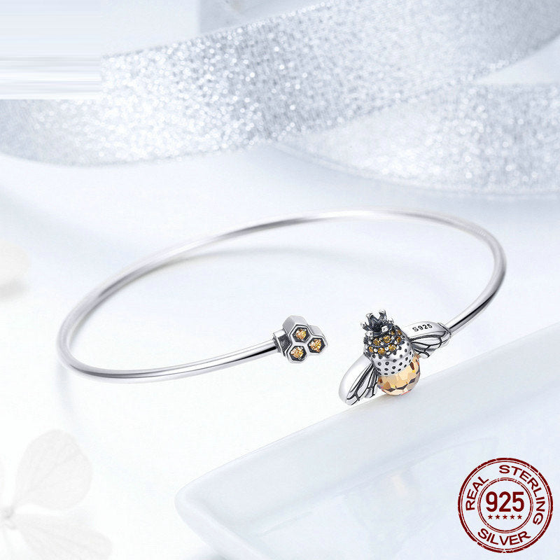 Leunsa silver bracelet with bee