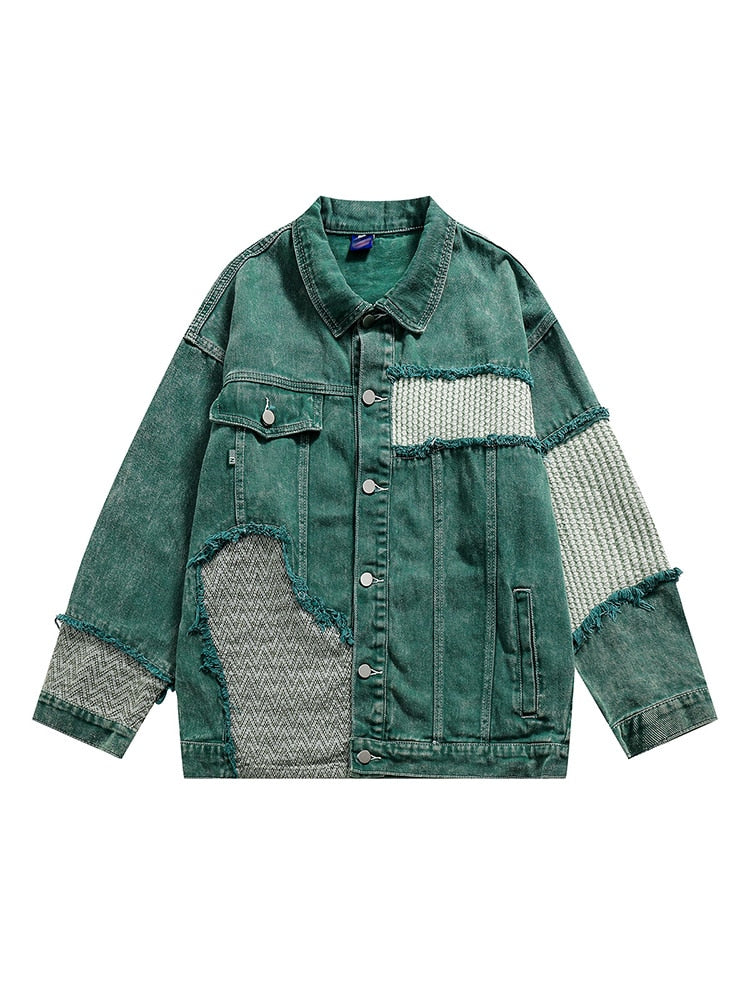 Japanese retro stitched Jacket