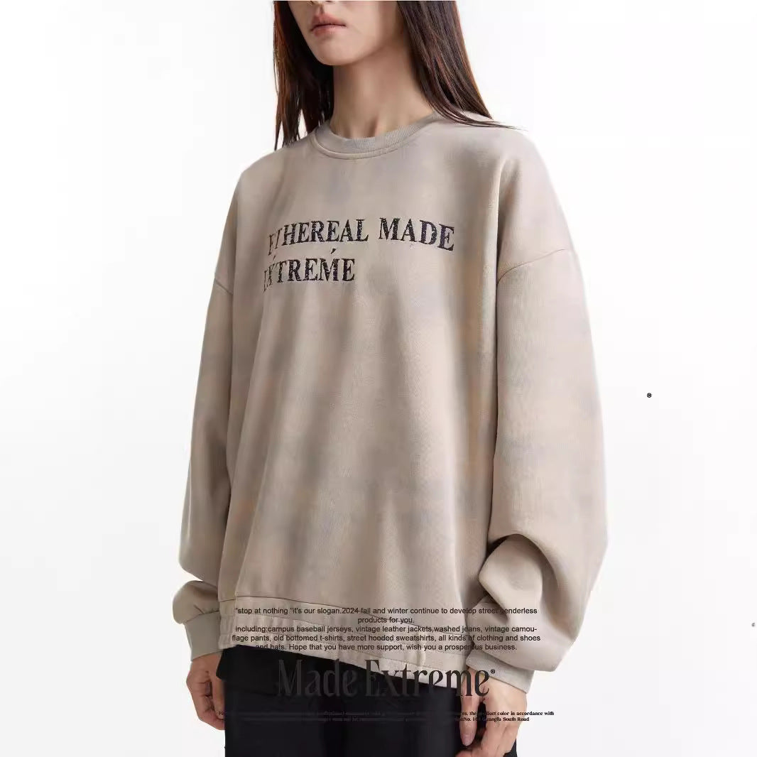 Vintage patterned hoodie