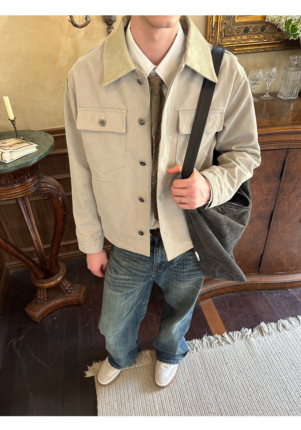 Short Wide Fit Western Jacket