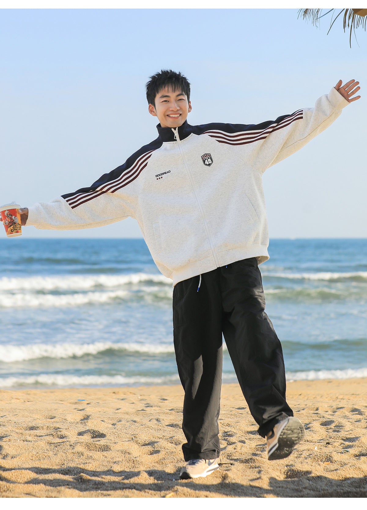 Striped cardiga Sweatshirt Jacket