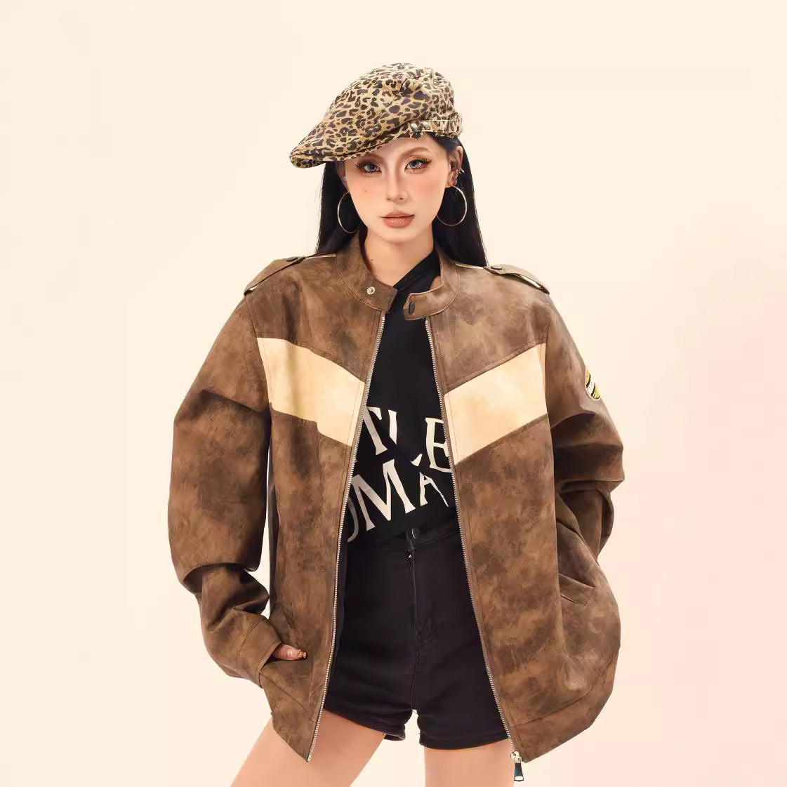 Clash collar jacket