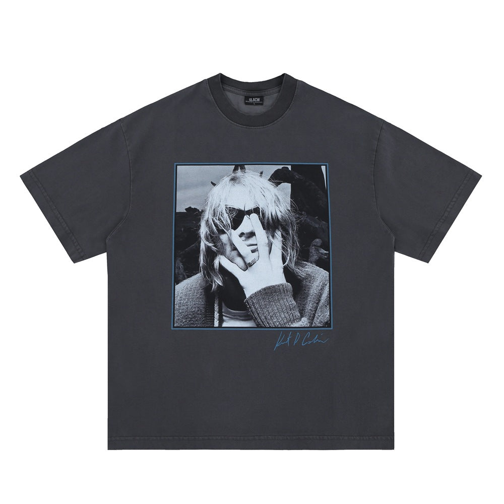 Portrait vintage short sleeve t-shirt