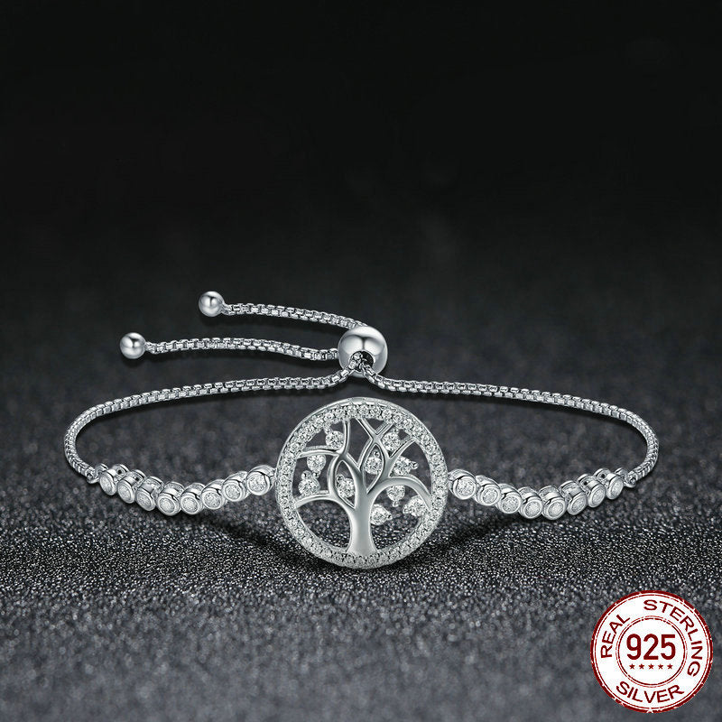 Leunsa Silver Bracelet Shining Tree of Life
